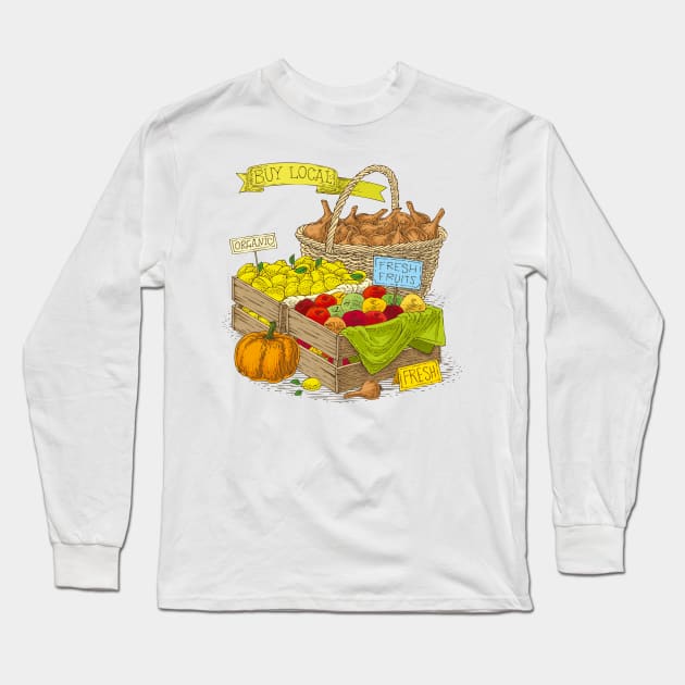 Buy Local Long Sleeve T-Shirt by deepfuze